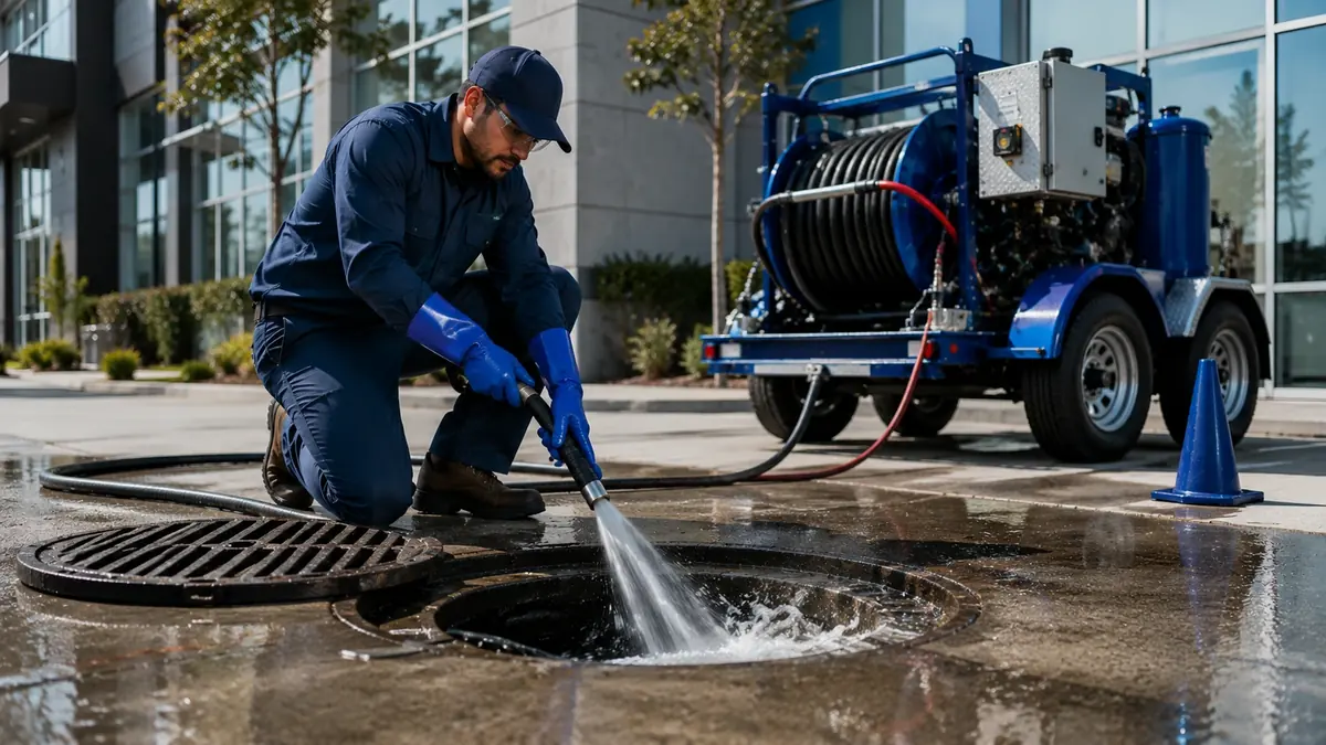 Commercial Hydro Jet Drain Cleaning in Westlake Village