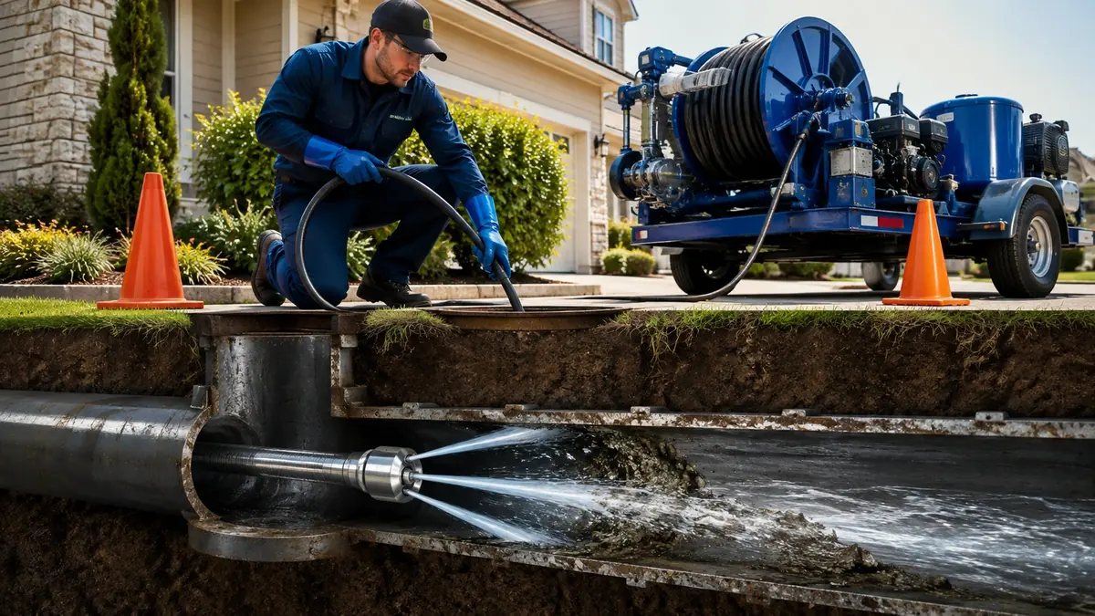 Main Sewer Line Hydro Jet Cleaning in Westlake Village